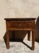 Chinese Antique Nightstand End Table Single Drawer Cabinets photo 2