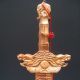 Beautifully Hand Yangzhou Hollow Carved Dragon Mahogany Lucky Sword Nr Swords photo 2