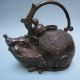19in.  C A Beautifully Carved Fortunately Mice W Daming Xuande Bronze Jug Nr Teapots photo 3