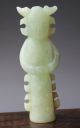 Ancient China Old Hetian Jade Hand - Carved Statue (ancient Lady) 3.  2inch Other photo 2