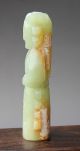 Ancient China Old Hetian Jade Hand - Carved Statue (ancient Lady) 3.  2inch Other photo 3