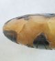 Chinese Carved Yellow & Black Shoushan Scholars Stone W/ Trees & People (3.  1 