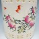 Chinese Hollowed Rose Colorful Porcelain Brush Pot Nr/nc1818 Brush Pots photo 1