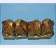 4pcs/antique Chinese Golt Gilt Wood Statues With Lions/foo Dogs Foo Dogs photo 4