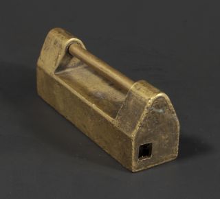 An Old Chinese Brass Lock photo