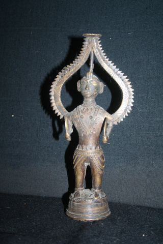 Asian,  Indian Bronze Household God. photo
