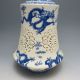 Set 2 Pieces Hollowed Chinese Blue And White Porcelain Big Vase Nr/bg1745 Vases photo 6
