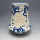 Set 2 Pieces Hollowed Chinese Blue And White Porcelain Big Vase Nr/bg1745 Vases photo 7
