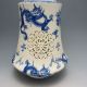 Set 2 Pieces Hollowed Chinese Blue And White Porcelain Big Vase Nr/bg1745 Vases photo 8
