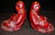 Japanese Hand Carved Wooden Buddha Statues - Matched Pair - Statues photo 3