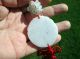 18th,  19th Antique ? Handcarved Chinese White Jade Pendant Or Wall Pendant Necklaces & Pendants photo 1