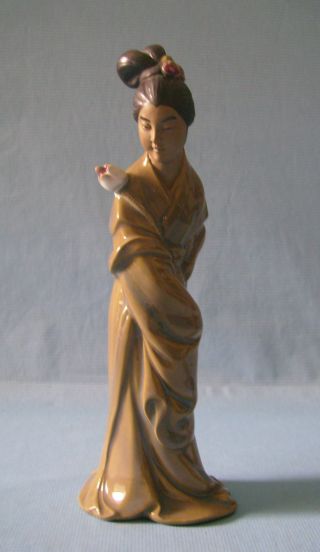 Antique Rare Ceramic Statue Marked Wan Jiang China 20 C Early 1900s U photo