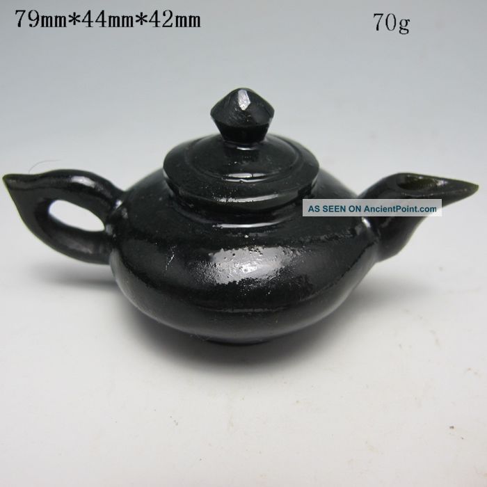 100% Natural Hetian Jade Teapots & Lid Nr/pc1543 Teapots photo