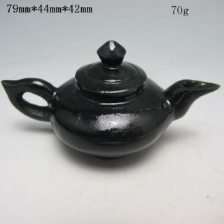 100% Natural Hetian Jade Teapots & Lid Nr/pc1543 photo