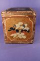 Antique Chinese Painted Wooden Tea Box W Bird + Flowers + Paper Label Boxes photo 3