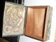Vtg 1940s High Relief Elaborate Silverplate&wood Japanese Lucky&happy Dragon Box Boxes photo 3