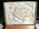 Vtg 1940s High Relief Elaborate Silverplate&wood Japanese Lucky&happy Dragon Box Boxes photo 4