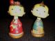 Japanese Hand Made Bobble - Head Dolls - Vintage - Set Of Two Statues photo 2