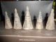 Thai Antique Silver Sheathed Buddhas - 5 Statues Statues photo 1