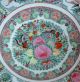 Large Old Chinese Famille Rose Plate With Wood Stand 16 Inches Plates photo 2