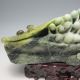 100% Natural Dushan Jade Hand - Carved Statue - Mushrooms&tree Leaf Nr/pc1558 Other photo 3