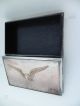 Finest Antique Signed Japanese Meiji Sterling Silver Scholar Box W Copper Eagle Asia photo 8
