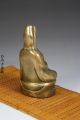 Chinese Bronze Amulet Buddha Sit Lotus Kwan - Yin Statue Guanyin Figure Netsuke Kwan-yin photo 1