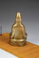 Chinese Bronze Amulet Buddha Sit Lotus Kwan - Yin Statue Guanyin Figure Netsuke Kwan-yin photo 4