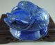 Rare Chinese Old Lapis Lazuli Carved Gold Toad Carving 380g Other photo 9