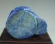 Rare Chinese Old Lapis Lazuli Carved Gold Toad Carving 380g Other photo 8