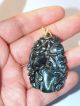 Antique Chinese Natural Carved Stone Pendant Other photo 1