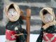 Pair Of Vintage Japanese Female Villager Dolls,  Look Dolls photo 1