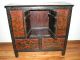 Antique Asian Tibet 2 Door Cabinet Chest With Two Drawers Cabinets photo 1