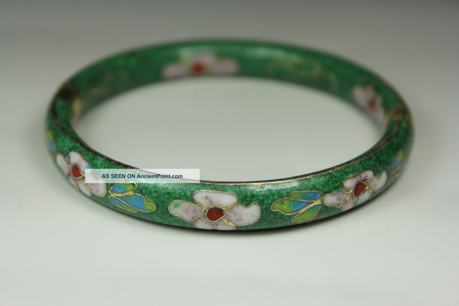 Chinese Handwork Cloisonne Flower Old Bracelet Other photo