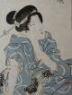 An Rare Keisai Eisen (渓斎 英泉,  1790 – 1848) Japanese Ukiyo - E Artist Prints photo 2