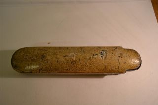 Antique 19c Persian Quajar Lacquered Paper Mache Pen Box As Found Gold Gilt Dec photo