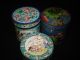 Three Chinese Antique Cloisonne Boxes At One Price Boxes photo 1