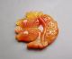 100% Chinese Huanglong Jade Carved Fish Pendant Nr Other photo 4