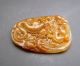 100% Chinese Huanglong Jade Carved Dragon Rat Pendant Nr Other photo 5