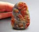 100% Chinese Huanglong Jade Carved Dragon Rat Pendant Nr Other photo 1