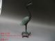 Js695 Rare,  Chinese Bronze Carved Crane Turtle Other photo 1