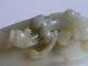 Chinese White Jade Carving Belt Hook Other photo 7