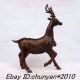 Chinese Bronze Sika Deer Gods Sculpture Horses photo 9