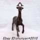 Chinese Bronze Sika Deer Gods Sculpture Horses photo 10