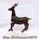 Chinese Bronze Sika Deer Gods Sculpture Horses photo 2