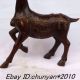 Chinese Bronze Sika Deer Gods Sculpture Horses photo 4
