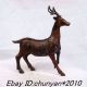 Chinese Bronze Sika Deer Gods Sculpture Horses photo 7