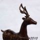 Chinese Bronze Sika Deer Gods Sculpture Horses photo 8