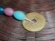 Sewing Basket Antique Chinese 1920s Silk Tassel,  Peking Glass Old Coins Baskets photo 3