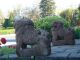 Architectural Garden Chinese Guardian Lion Carved Stone Foo Dogs Foo Dogs photo 5